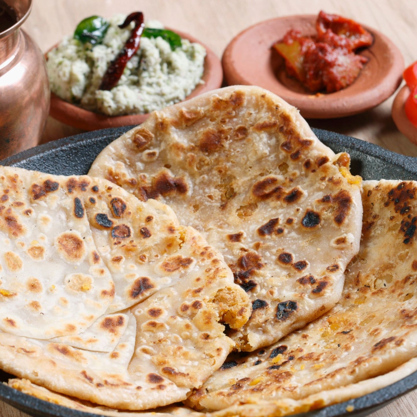 Onion Chilli Parantha (2)